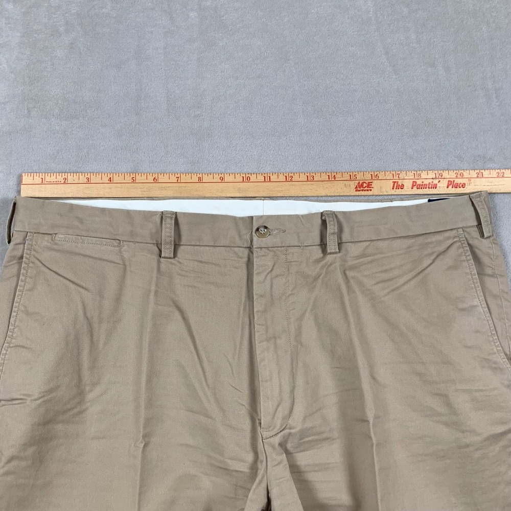 Polo Ralph Lauren Chino Pants Mens 42B-30 Tan Stretch Classic Fit Twill Trousers - Picture 3 of 9